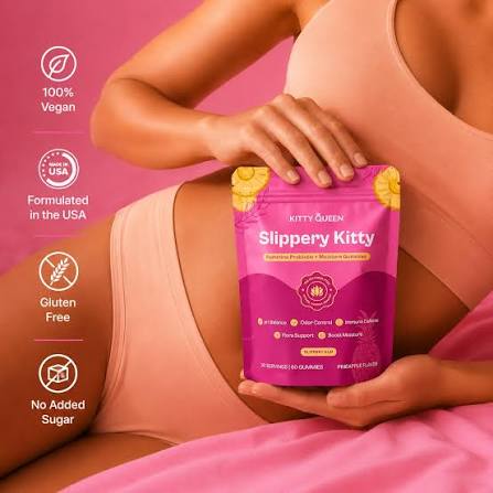 Slippery Cat Feminine Probiotic & Moisture Gummies (Pineapple Flavor)