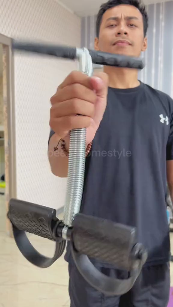 Single-Spring Tummy Trimmer & Resistance Fitness Exerciser