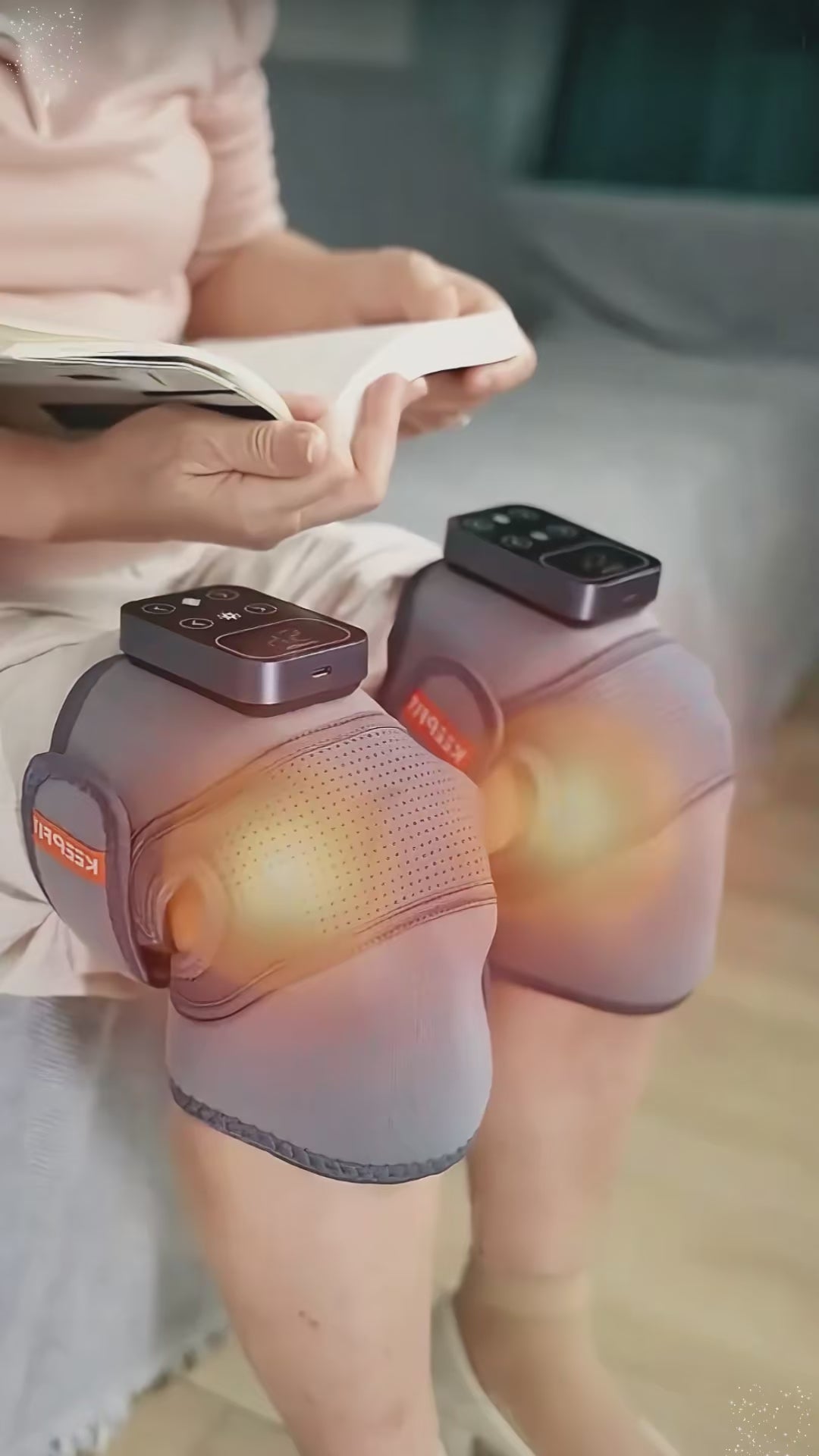 Heated & Massaging Knee Pad – Joint Pain Relief & Thermal Therapy Wrap