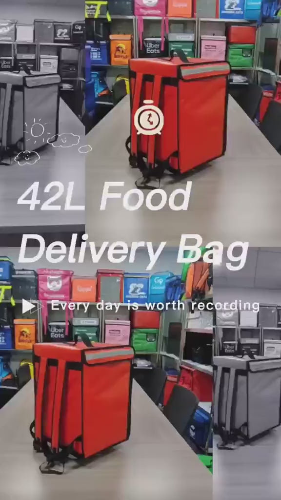Heavy-Duty Insulated Food Delivery Backpack & Thermal Takeout Bag