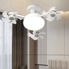 Modern 3-Head Multi-Directional LED Ceiling Fan Light