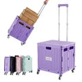 Collapsible rolling utility crate