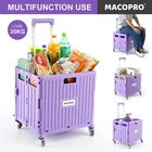 Collapsible rolling utility crate