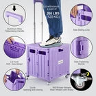 Collapsible rolling utility crate