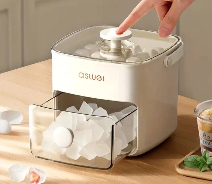 Aswei Premium Portable Ice Cube Maker & Storage Box