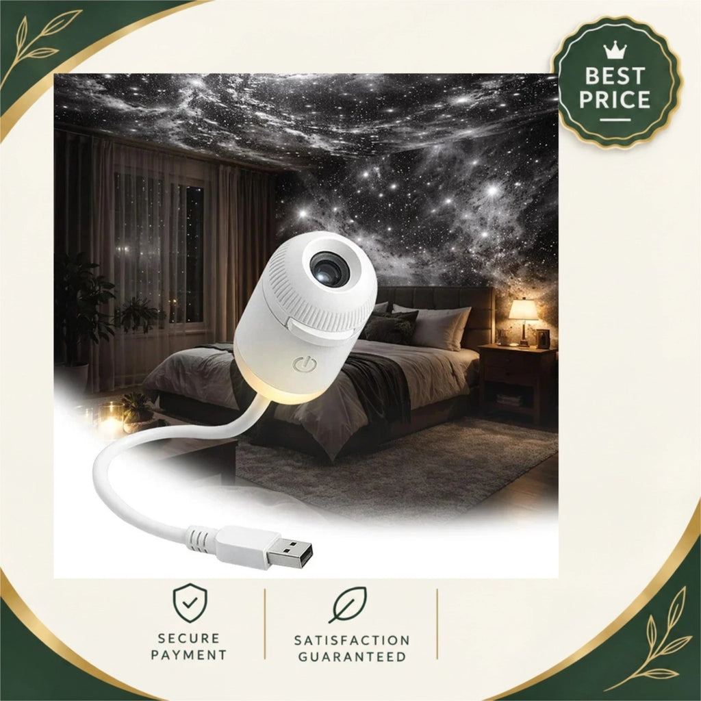 USB Mini Galaxy & Starry Sky Projector Lamp – Portable Celestial Night Light