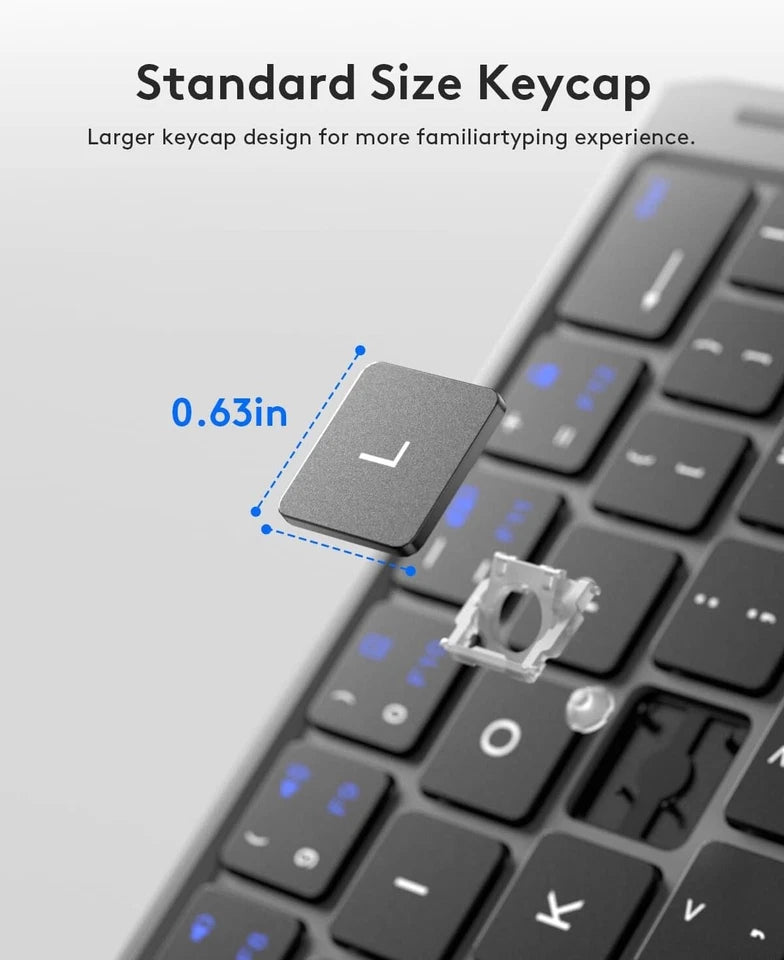 Ultra-Slim Foldable Wireless Bluetooth Keyboard