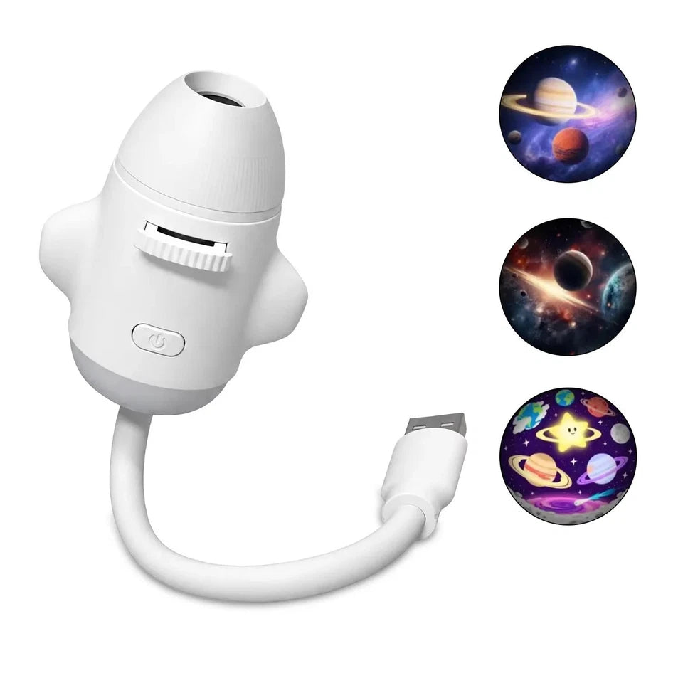 USB Mini Galaxy & Starry Sky Projector Lamp – Portable Celestial Night Light