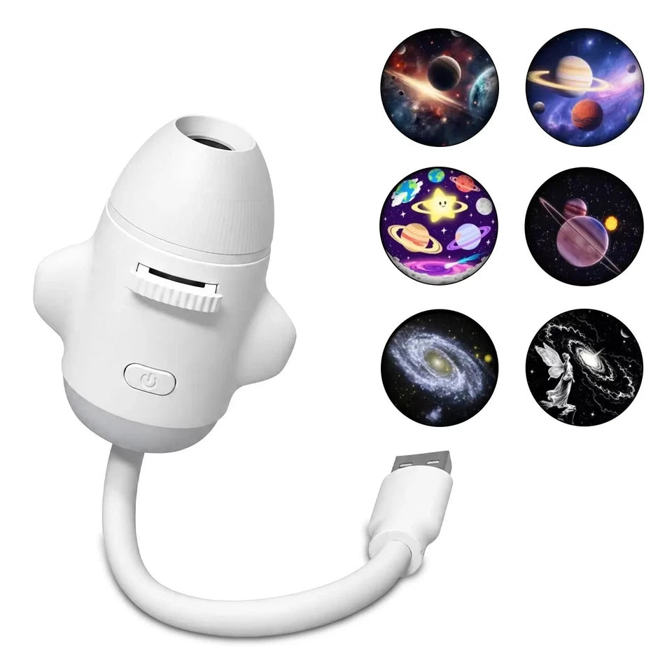 USB Mini Galaxy & Starry Sky Projector Lamp – Portable Celestial Night Light