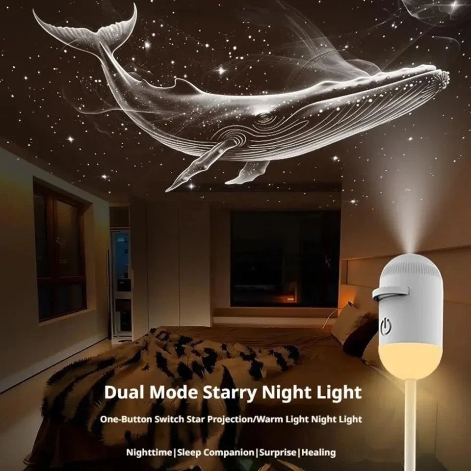 USB Mini Galaxy & Starry Sky Projector Lamp – Portable Celestial Night Light